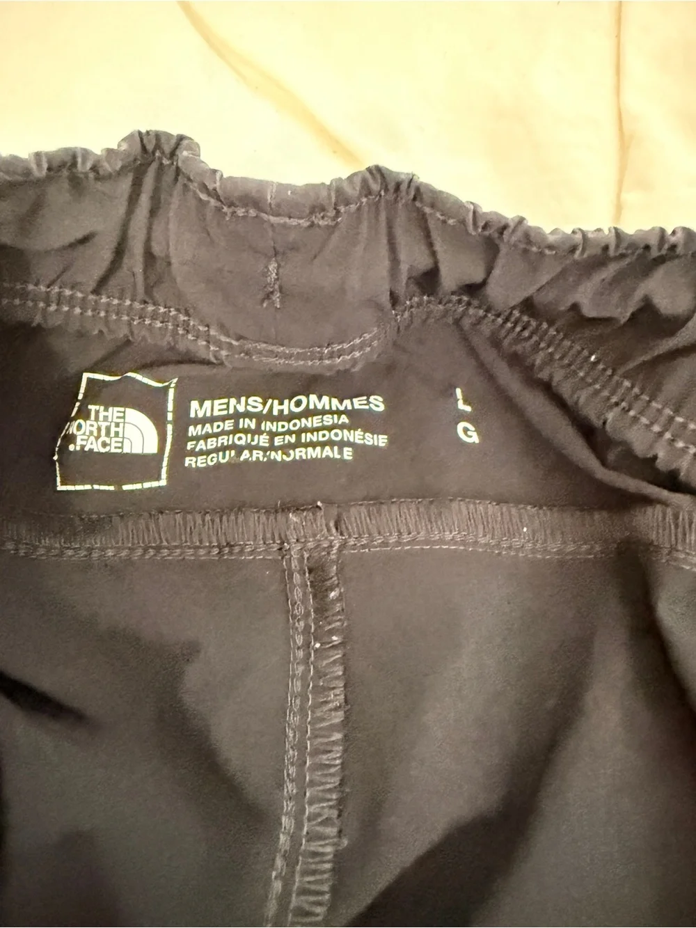 The North Face Men's Black Athletic Shorts with Elastic Waist